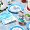 171 Pcs Elephant Theme Baby Shower Decorations & Tableware Sets - Serves 24